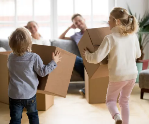 family-packing-stuff